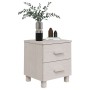 Mesita de noche HAMAR madera pino maciza blanco 40x35x44,5 cm by , Nightstands - Ref: Foro24-340405, Price: 49,74 €, Discount: %