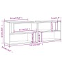 Mueble de TV madera contrachapada negro 149x30x52 cm von , TV-Möbel - Ref: Foro24-808360, Preis: 82,38 €, Rabatt: %