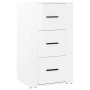 Aparador de madera contrachapada blanco brillante 40x33x70 cm by , Sideboards - Ref: Foro24-819422, Price: 62,97 €, Discount: %