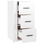 Aparador de madera contrachapada blanco brillante 40x33x70 cm by , Sideboards - Ref: Foro24-819422, Price: 62,97 €, Discount: %