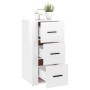 Aparador de madera contrachapada blanco brillante 40x33x70 cm by , Sideboards - Ref: Foro24-819422, Price: 62,97 €, Discount: %