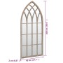 Espejo de interior hierro color arena 100x45 cm by , Mirrors - Ref: Foro24-3093511, Price: 125,19 €, Discount: %