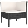 Set de muebles de jardín 11 pzas cojines ratán sintético negro de , Conjuntos de jardín - Ref: Foro24-3094632, Precio: 976,82...