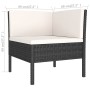 Set de muebles de jardín 11 pzas cojines ratán sintético negro de , Conjuntos de jardín - Ref: Foro24-3094632, Precio: 976,82...