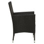 Set comedor de jardín 9 piezas y cojines ratán sintético negro de , Conjuntos de jardín - Ref: Foro24-3094831, Precio: 710,25...
