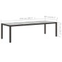 Set comedor de jardín 9 piezas y cojines ratán sintético negro de , Conjuntos de jardín - Ref: Foro24-3094831, Precio: 710,25...