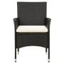 Set comedor de jardín 9 piezas y cojines ratán sintético negro by , Garden sets - Ref: Foro24-3094846, Price: 650,94 €, Disco...