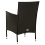 Set comedor de jardín 9 piezas y cojines ratán sintético negro de , Conjuntos de jardín - Ref: Foro24-3094871, Precio: 779,92...