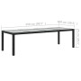 Set comedor de jardín 9 piezas y cojines ratán sintético negro de , Conjuntos de jardín - Ref: Foro24-3094871, Precio: 779,92...