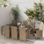 Set comedor de jardín 11 piezas y cojines ratán sintético beige de , Conjuntos de jardín - Ref: Foro24-3094908, Precio: 882,4...