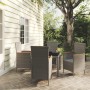 Set de comedor de jardín 5 pzas y cojines ratán sintético gris de , Conjuntos de jardín - Ref: Foro24-3094934, Precio: 419,33...