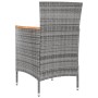 Set de comedor de jardín 5 pzas y cojines ratán sintético gris de , Conjuntos de jardín - Ref: Foro24-3094934, Precio: 419,33...