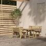 Juego de comedor de jardín 3 piezas madera de pino impregnada de , Conjuntos de jardín - Ref: Foro24-3096602, Precio: 361,91 €