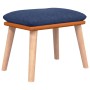 Silla mecedora con reposapiés tela azul von , Schaukelstühle - Ref: Foro24-3097405, Preis: 150,89 €, Rabatt: %