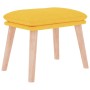 Sillón de relax con taburete tela amarillo mostaza by , Armchairs - Ref: Foro24-3097757, Price: 143,68 €, Discount: %