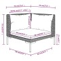 Set muebles jardín 9 pzas y cojines ratán sintético gris oscuro de , Conjuntos de jardín - Ref: Foro24-3099809, Precio: 707,9...