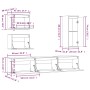 Muebles para TV 6 piezas madera maciza de pino von , TV-Möbel - Ref: Foro24-3100184, Preis: 243,40 €, Rabatt: %