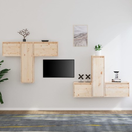 Muebles para TV 6 piezas madera maciza de pino von , TV-Möbel - Ref: Foro24-3100254, Preis: 277,80 €, Rabatt: %