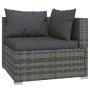 Set de muebles de jardín 6 pzas y cojines ratán sintético gris de , Conjuntos de jardín - Ref: Foro24-3101717, Precio: 716,24...