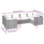 Set sofás de jardín 6 piezas y cojines ratán sintético negro von , Gartensets - Ref: Foro24-3101937, Preis: 648,03 €, Rabatt: %