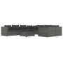 Set de muebles de jardín 9 pzas y cojines ratán sintético gris by , Garden sets - Ref: Foro24-3102749, Price: 1,00 €, Discoun...