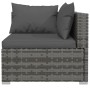 Set de muebles de jardín 9 pzas y cojines ratán sintético gris by , Garden sets - Ref: Foro24-3102749, Price: 1,00 €, Discoun...