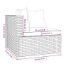 Set de muebles de jardín 9 pzas y cojines ratán sintético gris by , Garden sets - Ref: Foro24-3102749, Price: 1,00 €, Discoun...