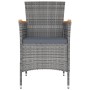 Juego de comedor de jardín 9 piezas con cojines gris de , Conjuntos de jardín - Ref: Foro24-3103587, Precio: 832,31 €, Descue...