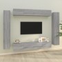 Set de muebles para TV 8 pzas madera contrachapada gris Sonoma de , Muebles TV - Ref: Foro24-3114300, Precio: 397,12 €, Descu...