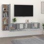 Set de muebles para TV 4 pzas madera contrachapada gris Sonoma von , TV-Möbel - Ref: Foro24-3114316, Preis: 134,35 €, Rabatt: %