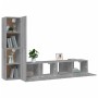 Set de muebles para TV 4 pzas madera contrachapada gris Sonoma von , TV-Möbel - Ref: Foro24-3114316, Preis: 134,35 €, Rabatt: %
