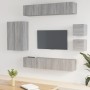 Set de muebles para TV 8 pzas madera contrachapada gris Sonoma von , TV-Möbel - Ref: Foro24-3114492, Preis: 254,87 €, Rabatt: %