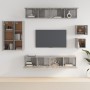Set de muebles para TV 8 pzas madera contrachapada gris Sonoma von , TV-Möbel - Ref: Foro24-3114492, Preis: 254,87 €, Rabatt: %