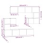 Mueble de pared para TV madera contrachapada negro von , TV-Möbel - Ref: Foro24-3114583, Preis: 301,34 €, Rabatt: %