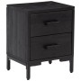 Mesitas de noche 2 uds madera maciza de pino negro 36x30x45 cm de , Mesitas de noche - Ref: Foro24-3120339, Precio: 173,73 €,...