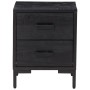 Mesitas de noche 2 uds madera maciza de pino negro 36x30x45 cm de , Mesitas de noche - Ref: Foro24-3120339, Precio: 173,73 €,...