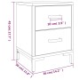 Mesitas de noche 2 uds madera maciza de pino negro 36x30x45 cm de , Mesitas de noche - Ref: Foro24-3120339, Precio: 173,73 €,...