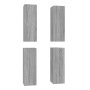 Muebles TV 4 uds madera contrachapada gris Sonoma 30,5x30x90 cm von , TV-Möbel - Ref: Foro24-3120330, Preis: 163,11 €, Rabatt: %