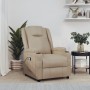 Sillón elevable cuero sintético color capuchino de , Sillones - Ref: Foro24-3124574, Precio: 347,73 €, Descuento: %