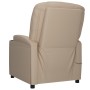 Sillón elevable cuero sintético color capuchino de , Sillones - Ref: Foro24-3124574, Precio: 347,73 €, Descuento: %