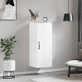 Armario de pared madera ingeniería blanco brillo 34,5x34x90 cm von , Sideboards - Ref: Foro24-834996, Preis: 57,52 €, Rabatt: %
