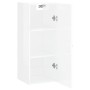 Armario de pared madera ingeniería blanco brillo 34,5x34x90 cm de , Aparadores - Ref: Foro24-834996, Precio: 60,20 €