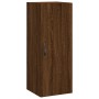 Armario de pared madera ingeniería marrón roble 34,5x34x90 cm by , Sideboards - Ref: Foro24-835001, Price: 48,35 €, Discount: %