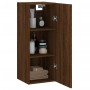 Armario de pared madera ingeniería marrón roble 34,5x34x90 cm by , Sideboards - Ref: Foro24-835001, Price: 48,35 €, Discount: %