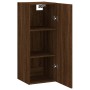 Armario de pared madera ingeniería marrón roble 34,5x34x90 cm by , Sideboards - Ref: Foro24-835001, Price: 48,35 €, Discount: %