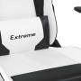 Silla gaming cuero sintético blanco y negro von , Gaming-Stühle - Ref: Foro24-3143697, Preis: 116,37 €, Rabatt: %