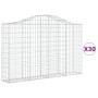 Cestas gaviones 30 uds forma de arco hierro 200x30x120/140 cm von , Töpfe und Pflanzgefäße - Ref: Foro24-3145468, Preis: 2,00...