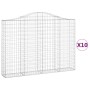 Cestas gaviones 10 uds forma de arco hierro 200x30x140/160 cm von , Töpfe und Pflanzgefäße - Ref: Foro24-3145480, Preis: 974,...
