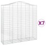 Cestas de gaviones 7 uds forma de arco hierro 200x50x200/220 cm von , Töpfe und Pflanzgefäße - Ref: Foro24-3145750, Preis: 98...