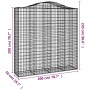 Cestas de gaviones 7 uds forma de arco hierro 200x50x200/220 cm von , Töpfe und Pflanzgefäße - Ref: Foro24-3145750, Preis: 98...